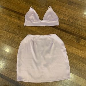 Mauve Pink Two piece Set